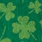 St. Patrick's Shamrock Hand Towel 2pc Set for Bath/Kitchen/Bar & Gift, Green